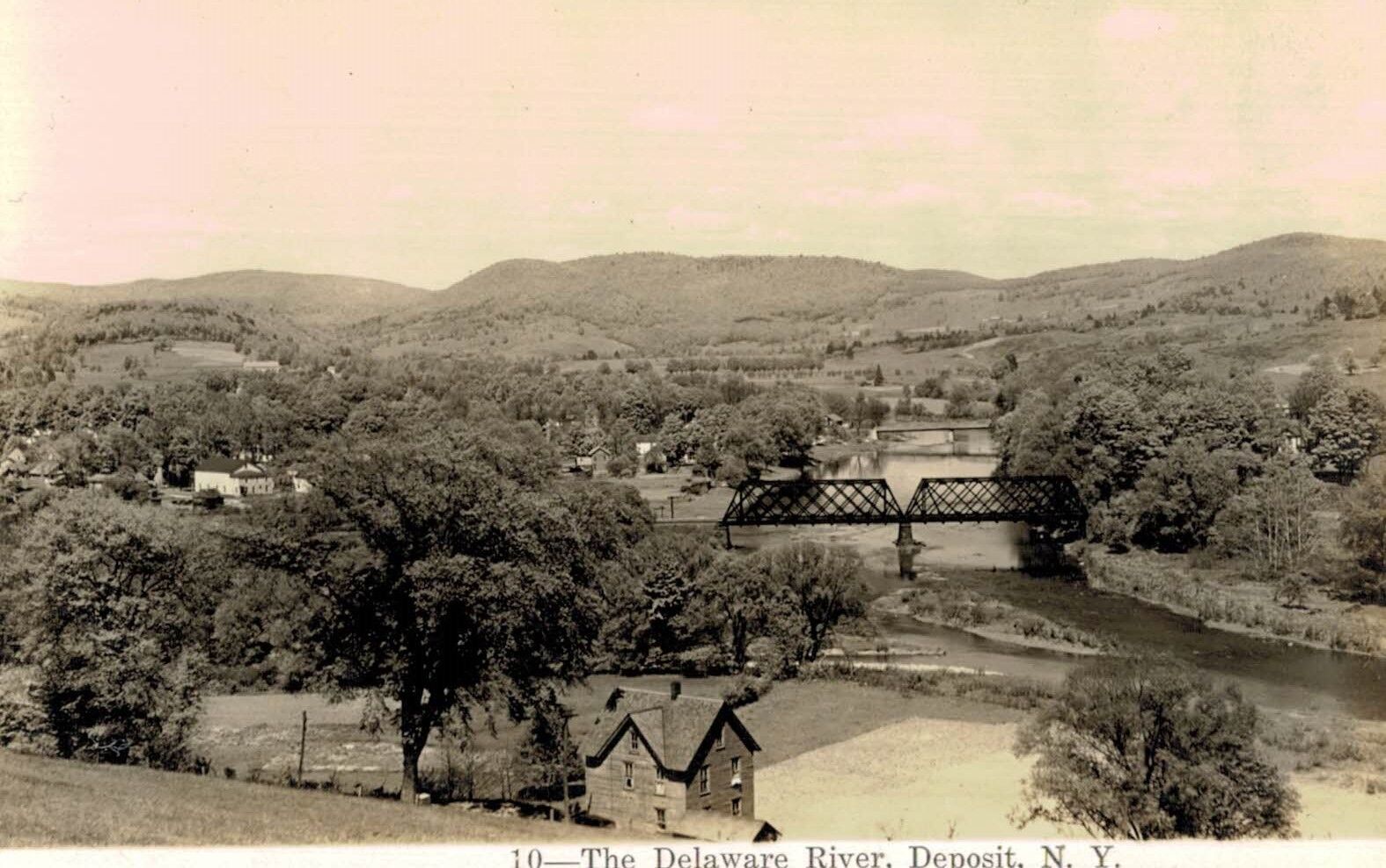 RPPC,Deposit,New York,Delaware River,c.1910-18