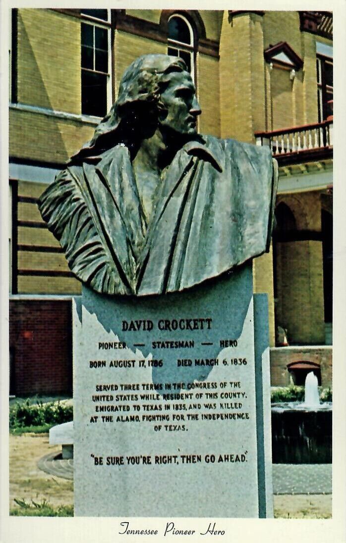 Monument to David Crockett Tennessee Pioneer Hero Trenton TN