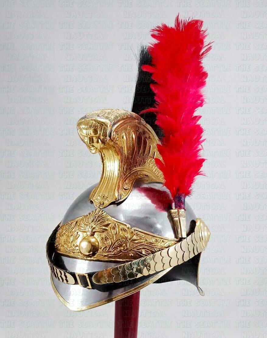 Nautical Brass French Napoleon Helmet Cuirassier Officer's Style Halloween Gift