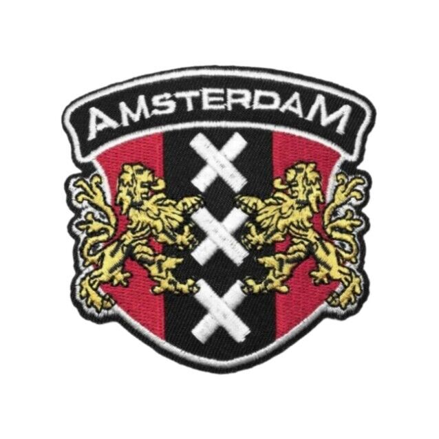 Amsterdam Netherlands Holland Embroidered Patch Iron On Sew On Transfer
