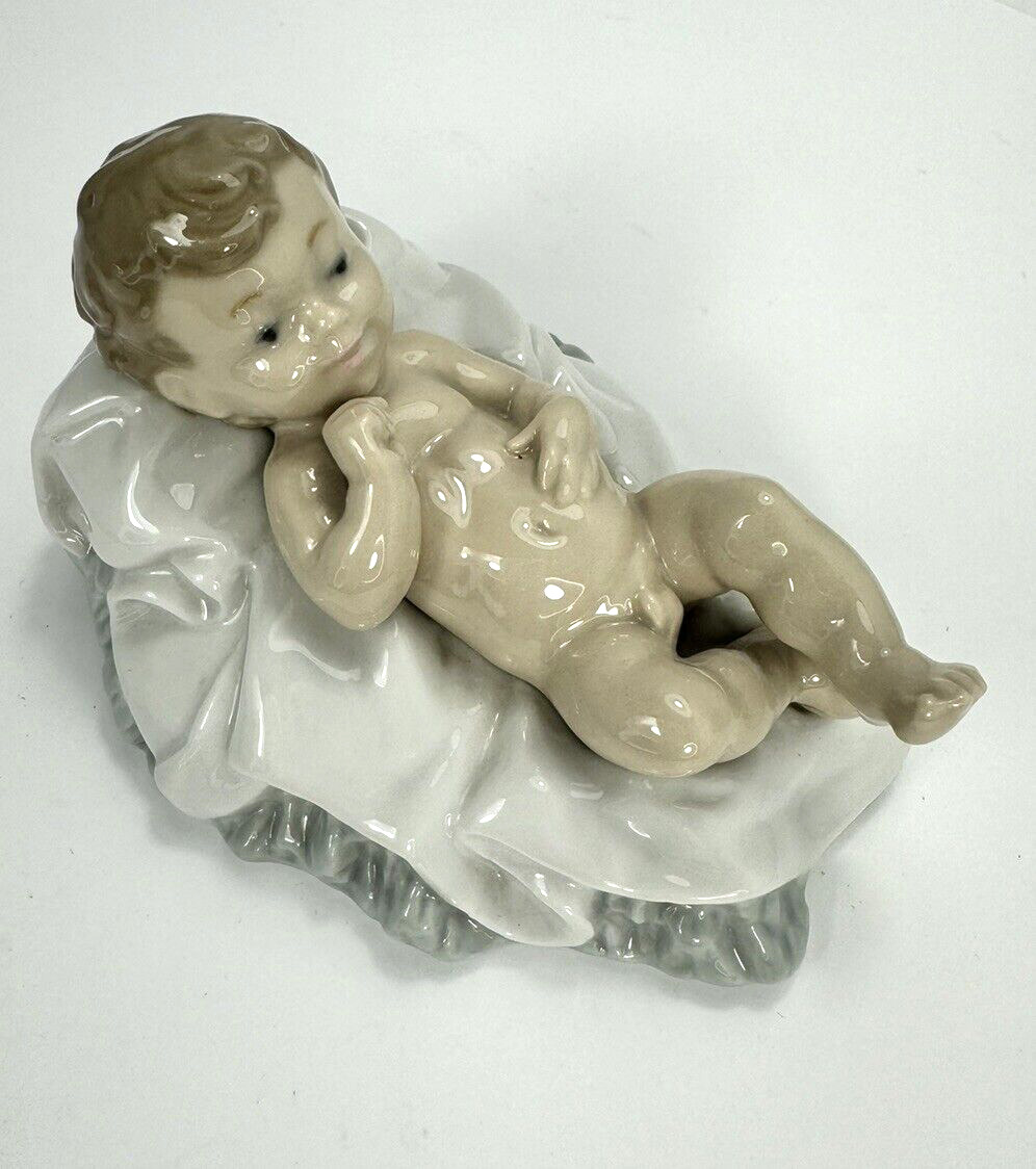 Lladro Nao Baby Jesus Figurine Gloss Finish 0312 Nativity