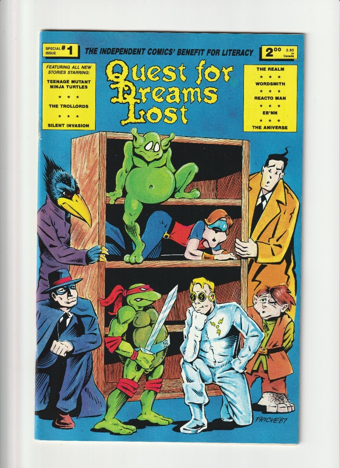 Quest for Dreams Lost #1 1987 Teenage Mutant Ninja Turtles Trolllords & More NM