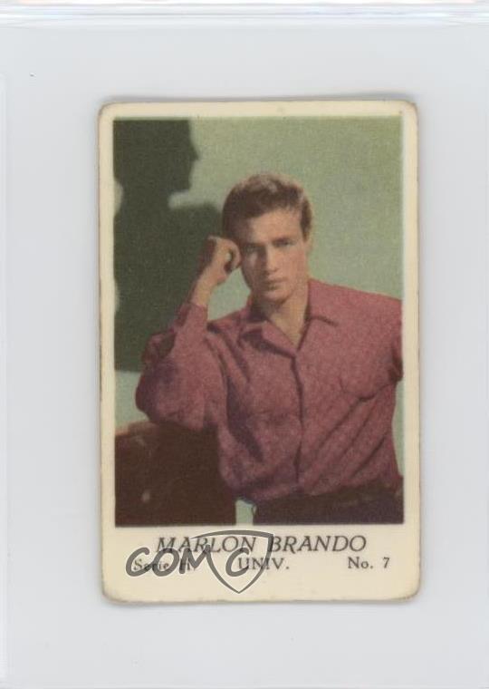 1957 Dutch Gum Serie H Marlon Brando #7 04le