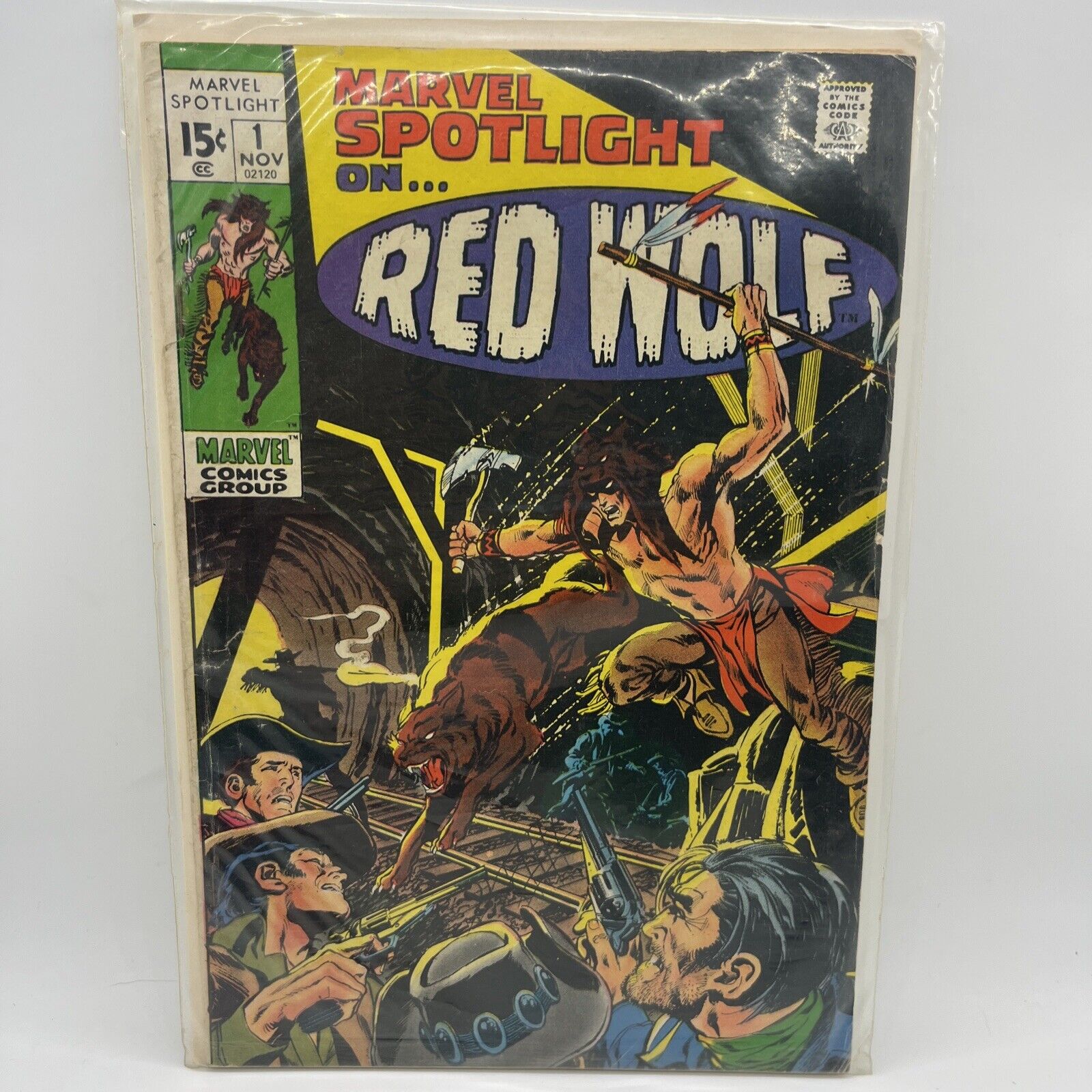 MARVEL SPOTLIGHT #1 (1971) Red Wolf, Wally Wood, Neal Adams, Marvel Comics