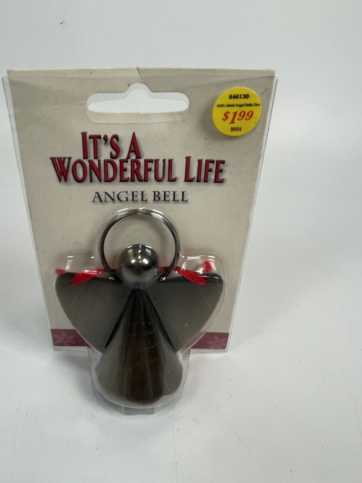 VNTG ENESCO  'IT'S A WONDERFUL LIFE' ANGEL BELL ORNAMENT NEW IN PACKAGE