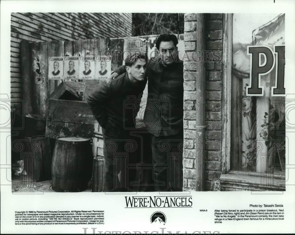 1989 Press Photo Robert De Niro, Sean Penn in \
