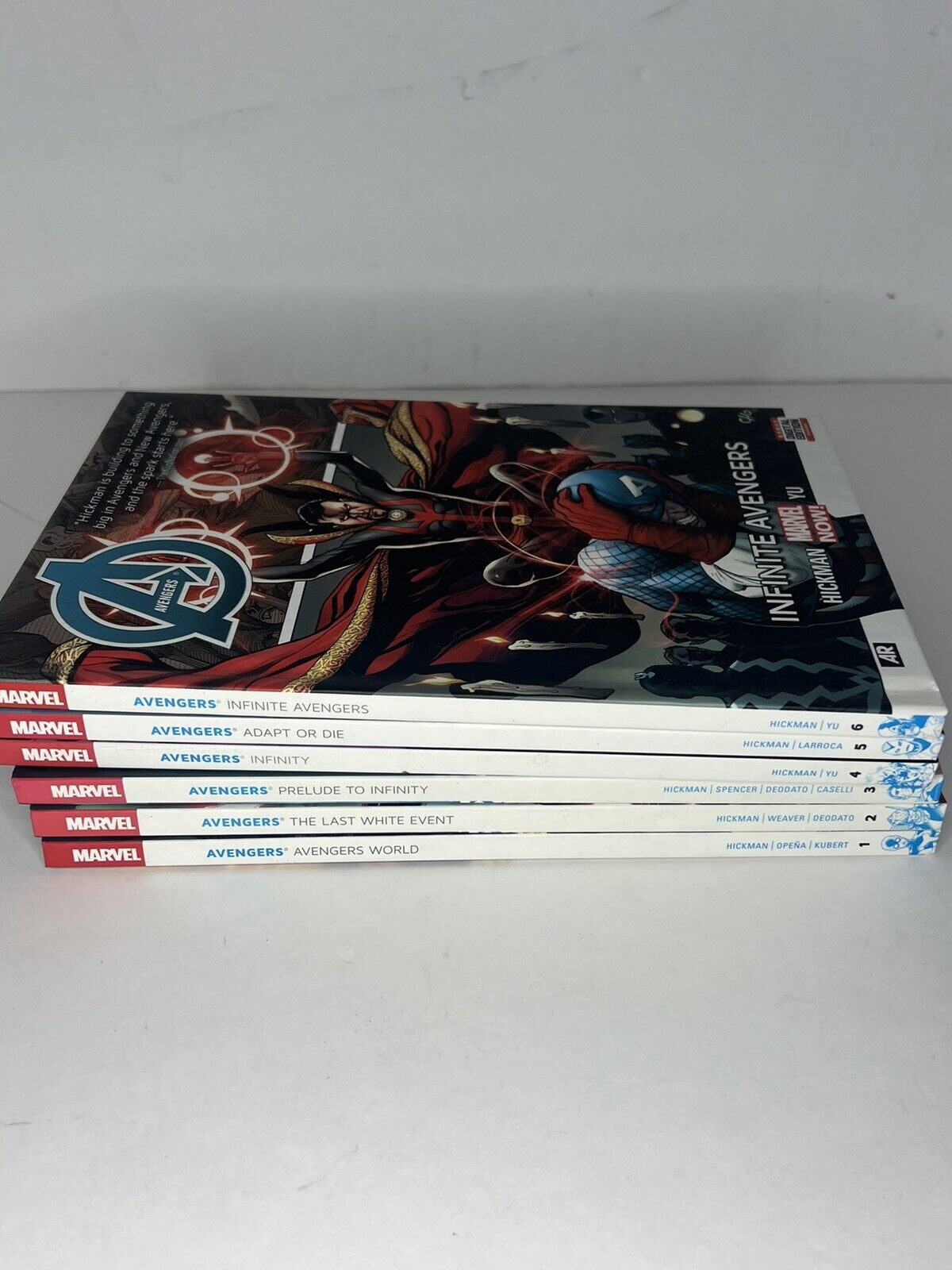 AVENGERS BY HICKMAN VOL 1 2 3 4 5 6 ~~ MARVEL HARDCOVER * 6 BOOK LOT