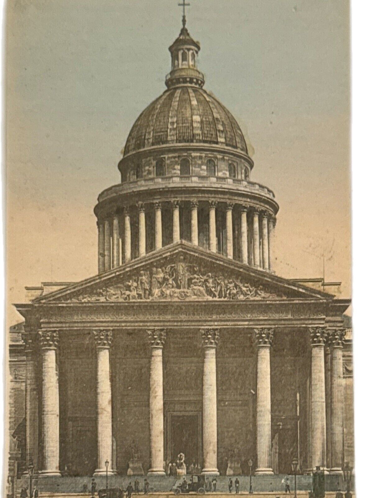 Atq Early 1900s Litho Postcard Carte Postale No 41 Paris FR The Pantheon EUC See