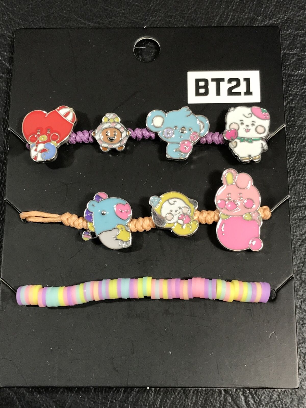 New BT21 Candy Characters Bracelet Set Of 3