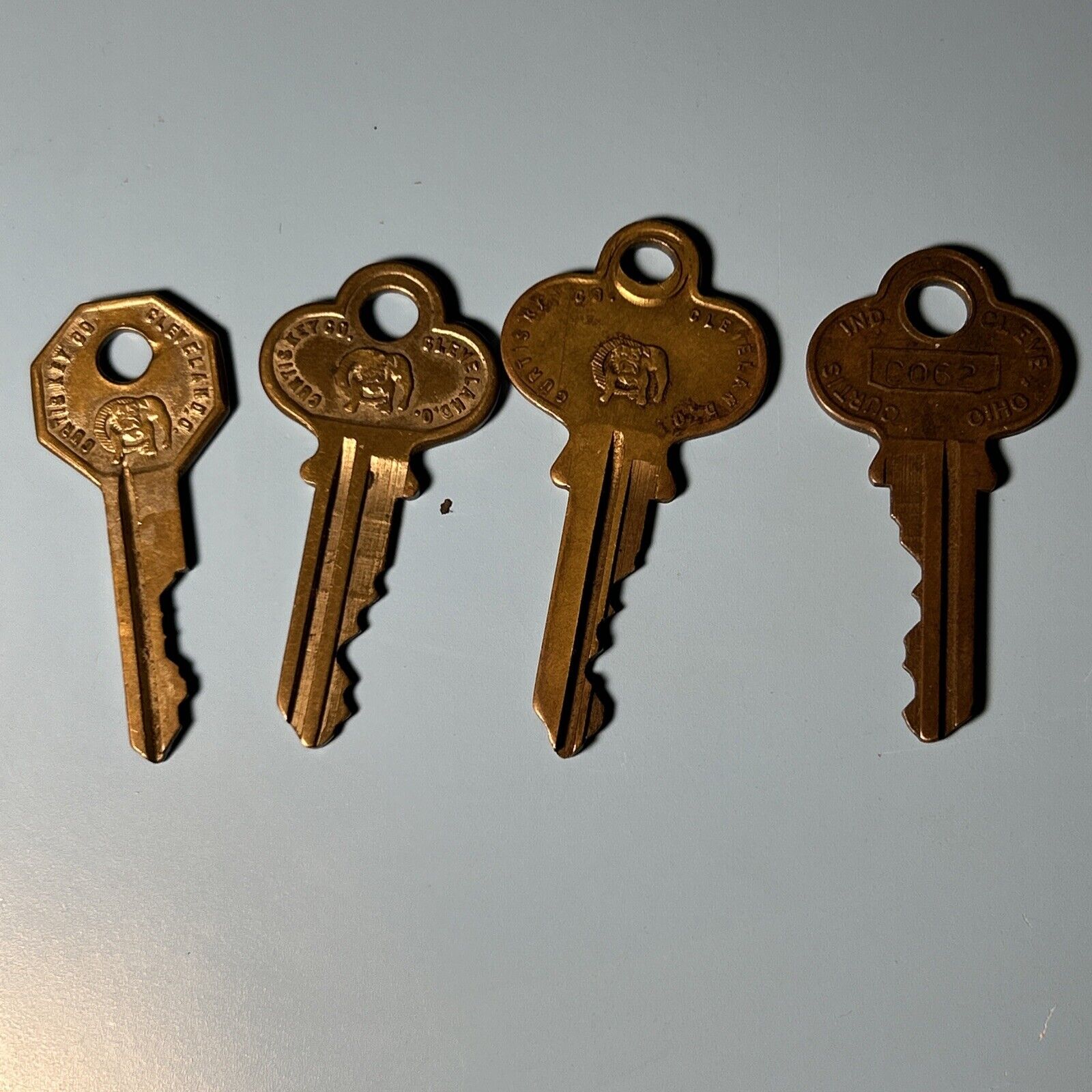 Vintage Curtis Keys B10 C07 RU1 C062  LOT OF 4