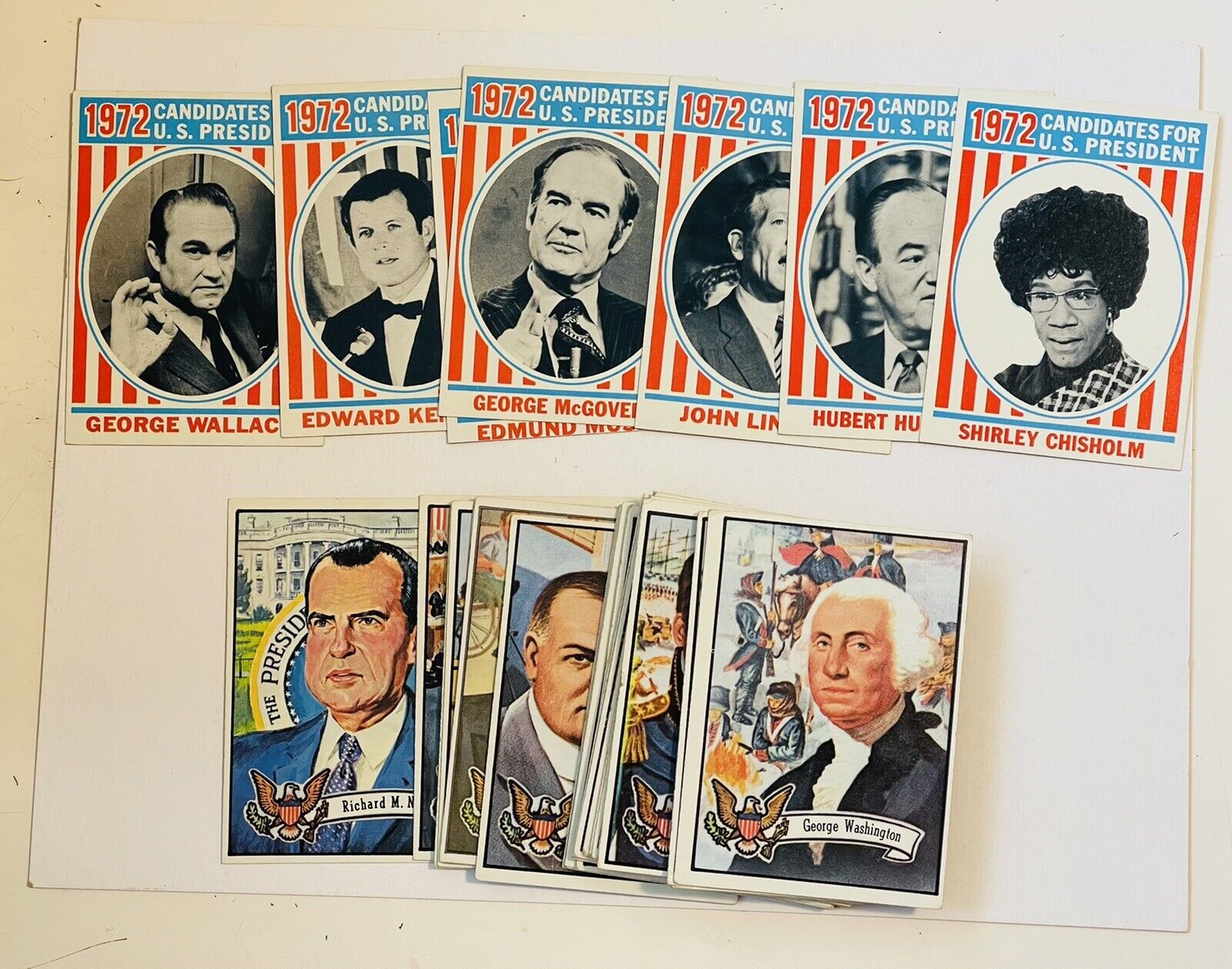 US Presidents Topps cards set 1972