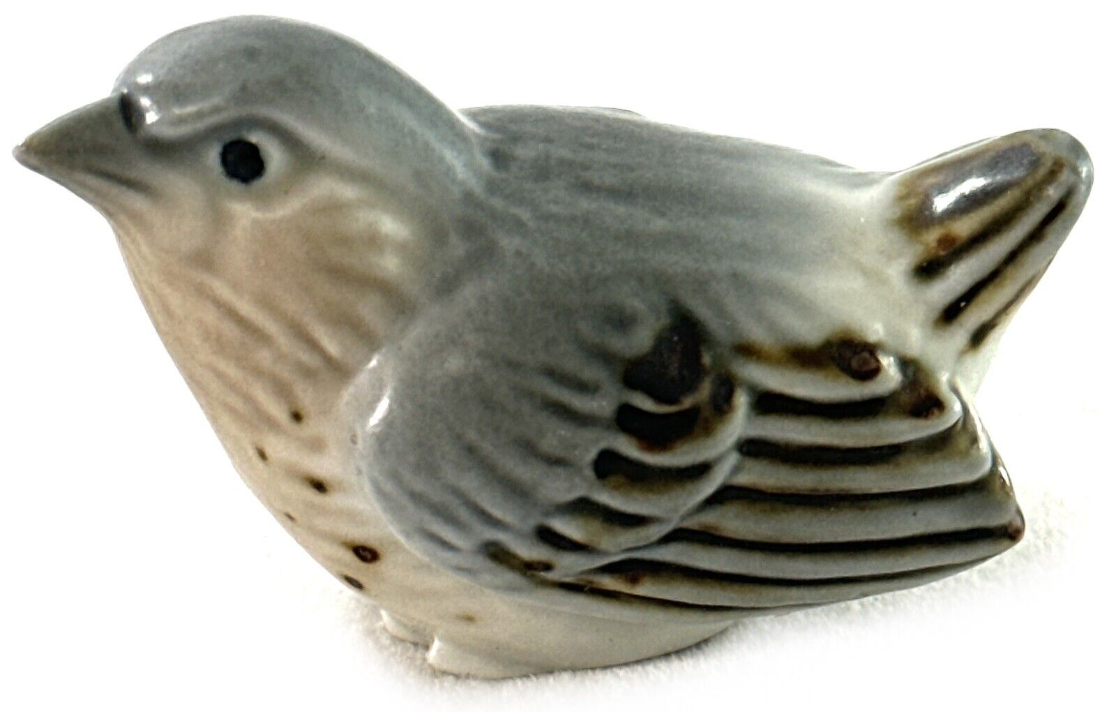 Vintage LJ Original Rare Porcelain Sparrow Bird Miniature