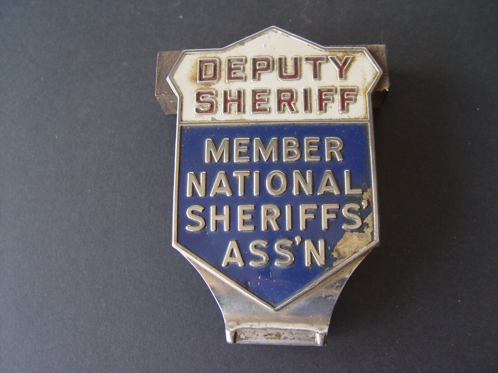 Vintage Deputy Sheriff Member National Association Plaque Topper