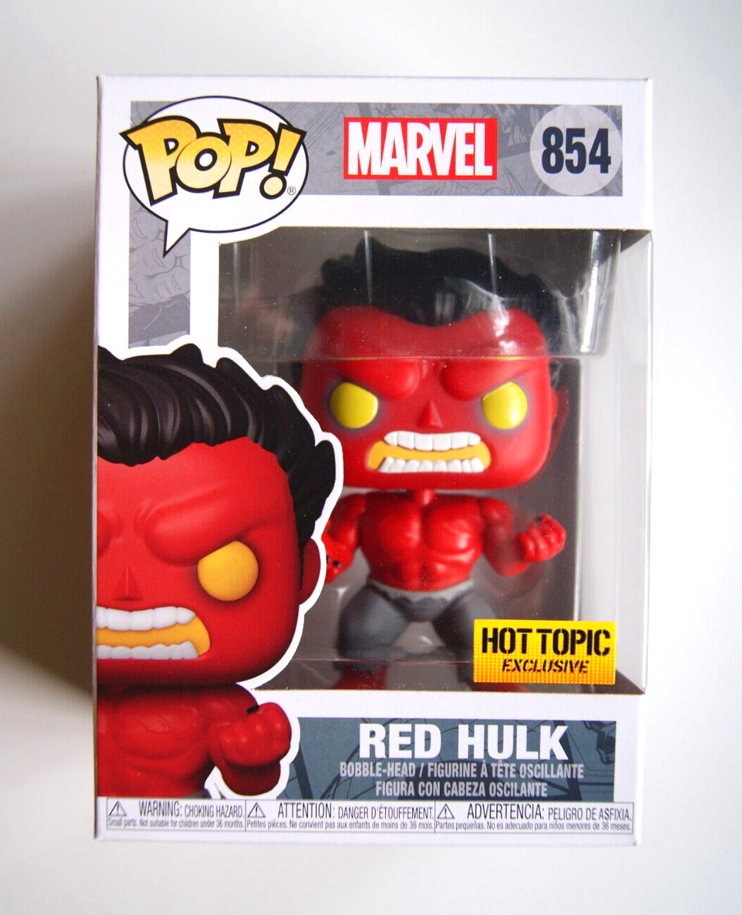 Marvel Funko Pop RED HULK #854 (Hot Topic Exclusive)