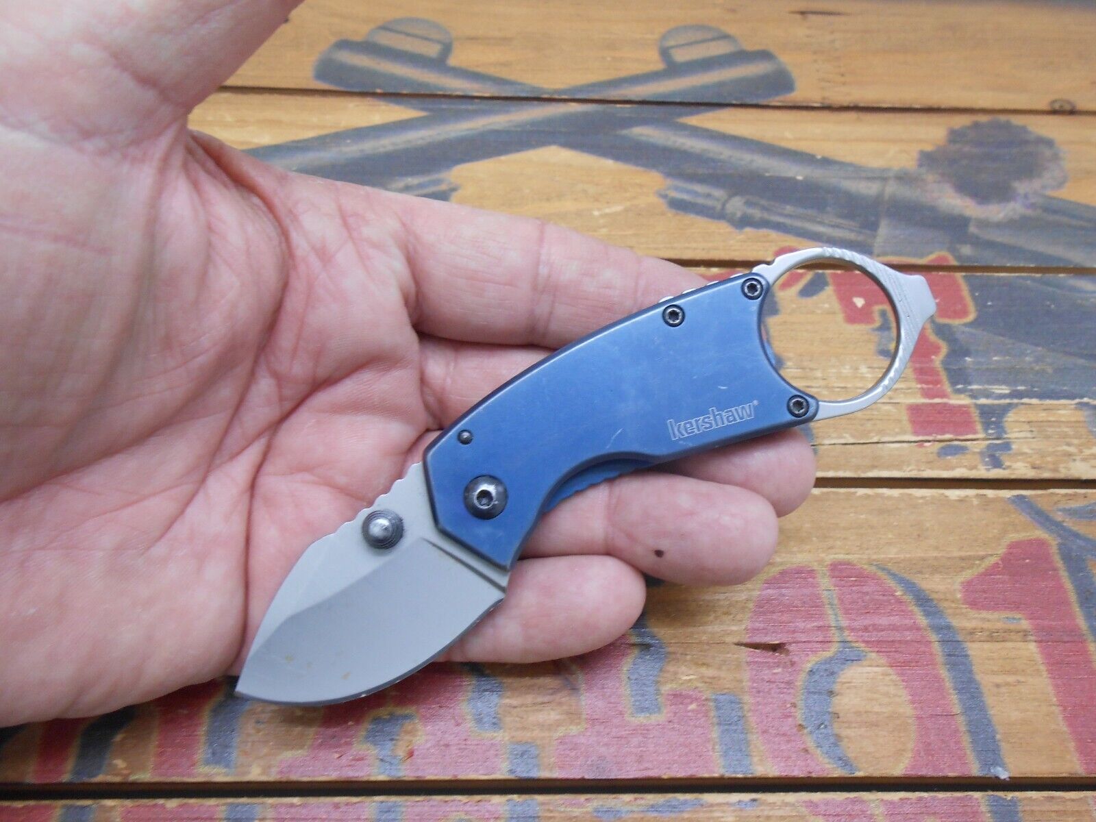 Kershaw Antic 8710 Pocket Knife Frame Lock Plain Edge Blade