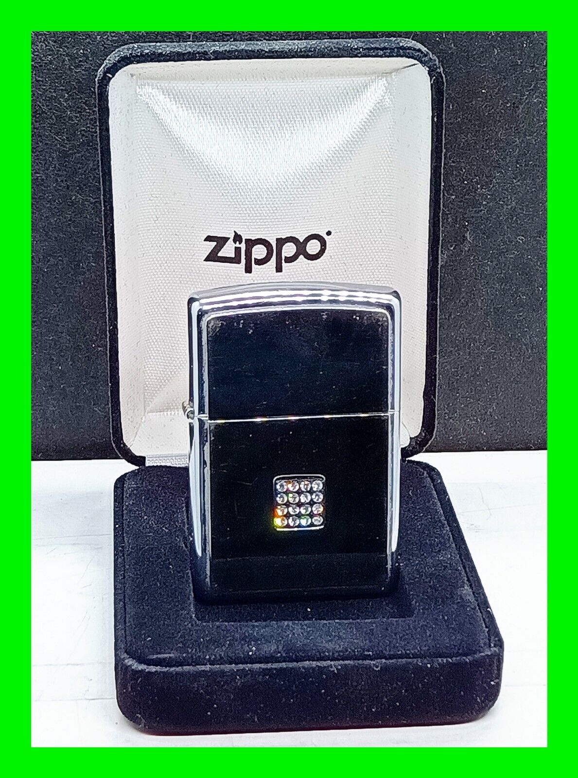 Stunning Special Edition Luxury 16 Swarovski Crystals Zippo Lighter ~ VERY RARE