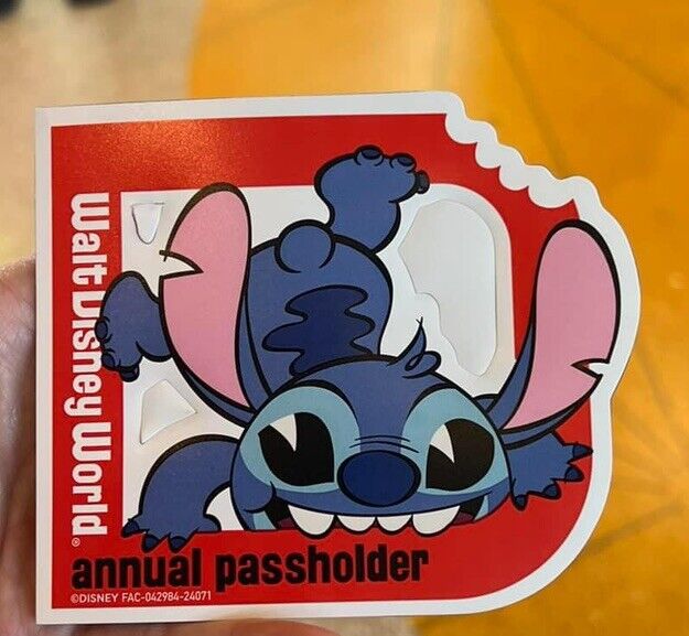 NEW PRESALE 2024 - Walt Disney Annual Passholder Magnet featuring Stitch 