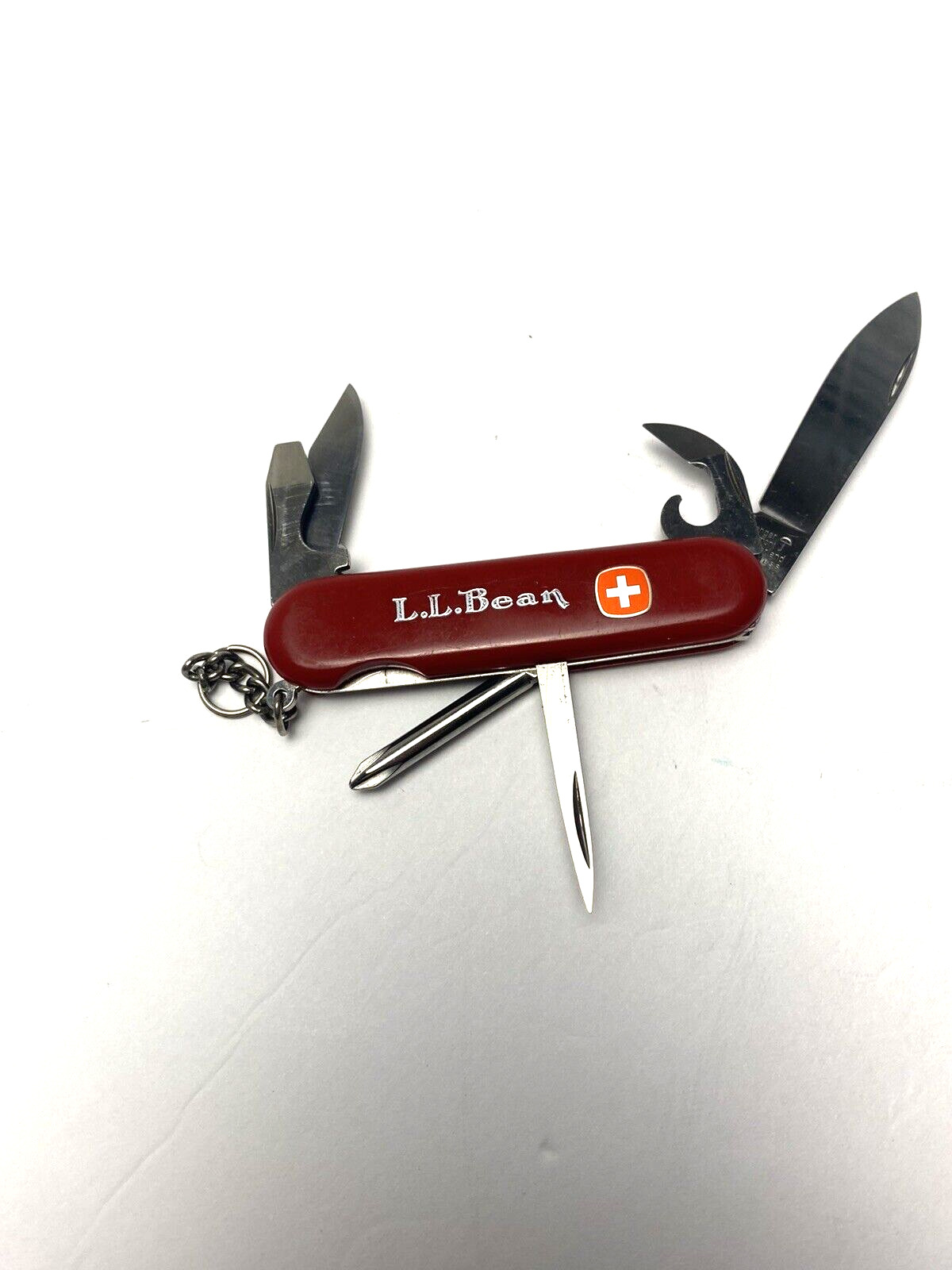 LL Bean Wenger Delemont Swiss Army knife. 6 blade