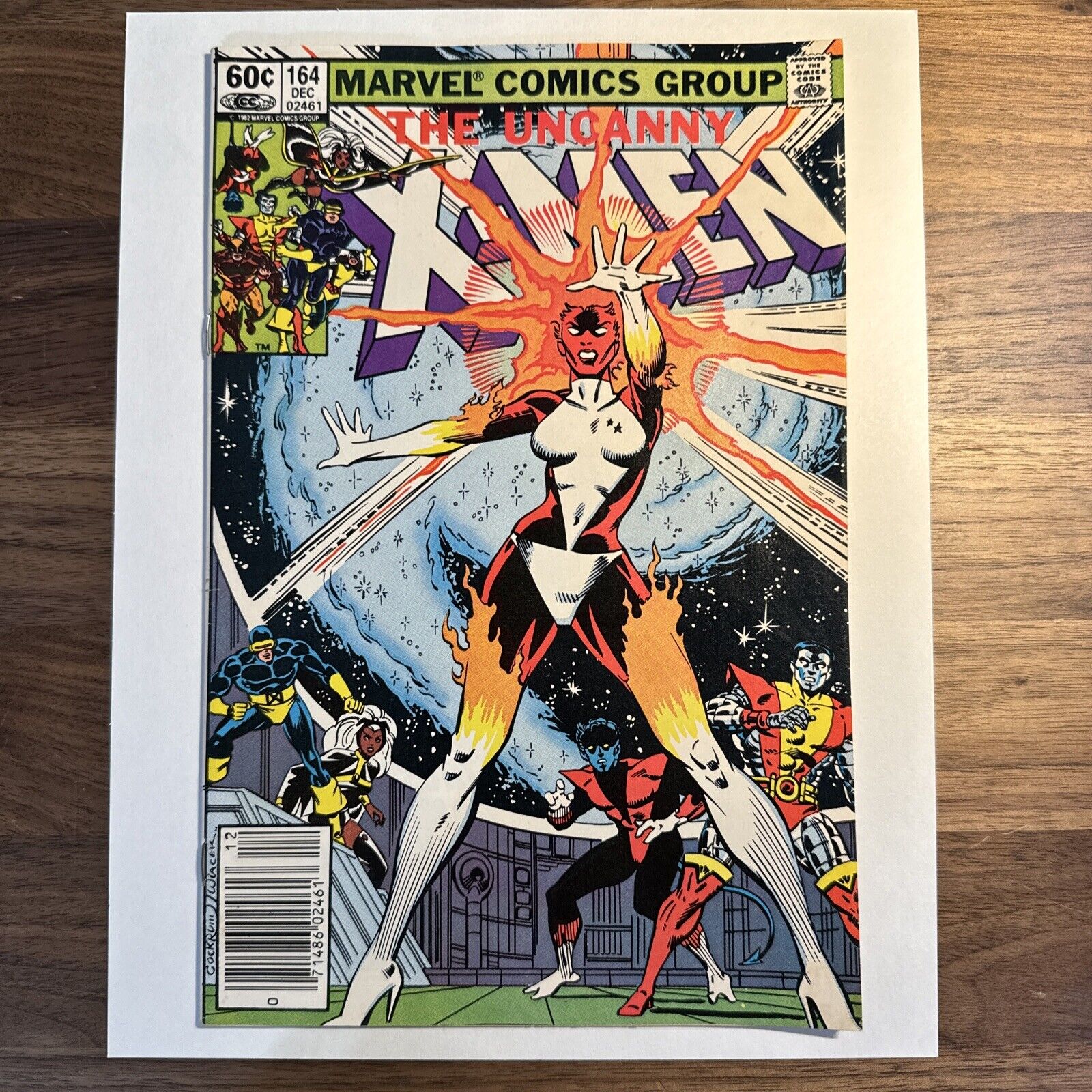Uncanny X-Men #164 Newsstand Edition 1982 Carol Danvers becomes Binary