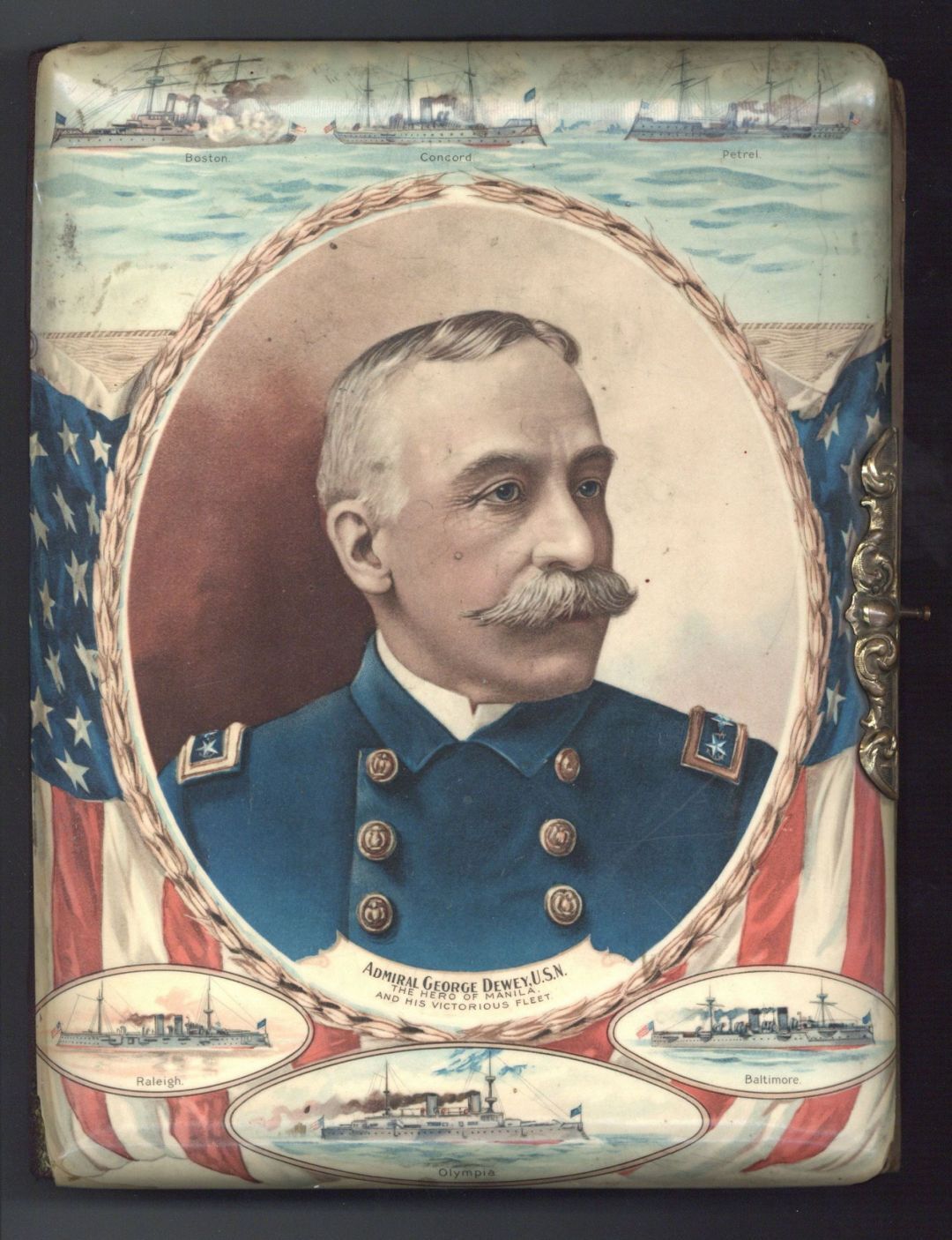 Admiral Dewey Covered Photo Album - Americana - Autographs of Famous People