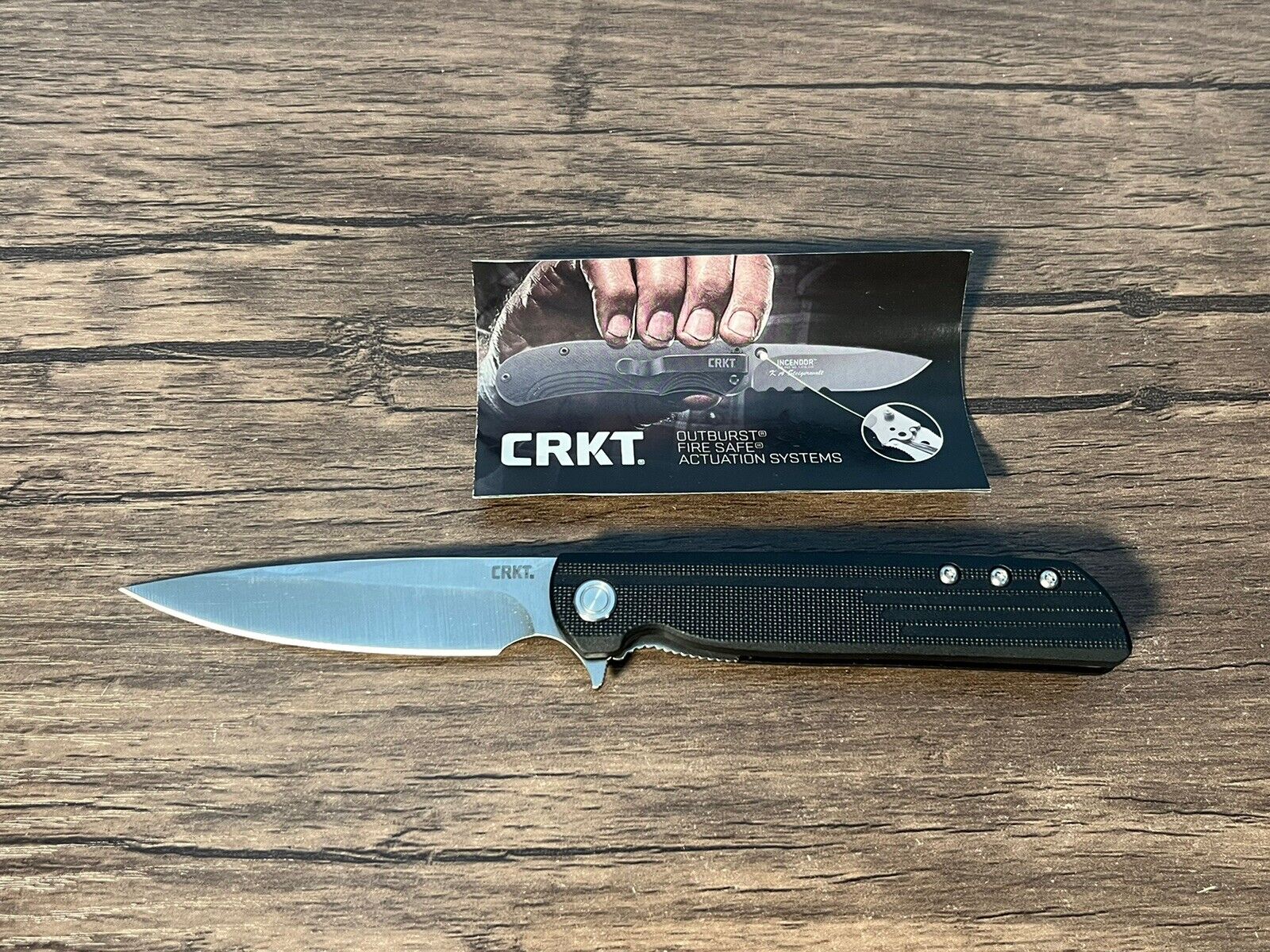 CRKT LCK + Folding Pocket Knife: Folder with Liner Lock, Drop Point 3801