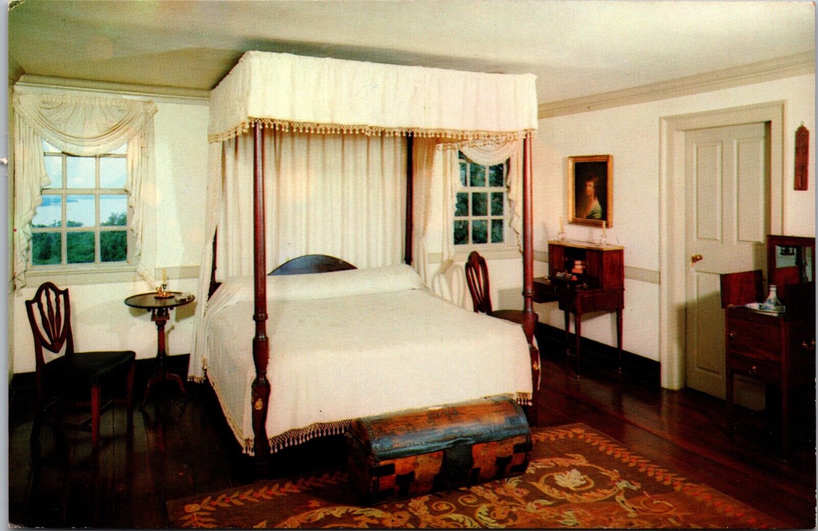 Vintage Postcard - Washington's Bedroom At Mount Vernon Un-Posted