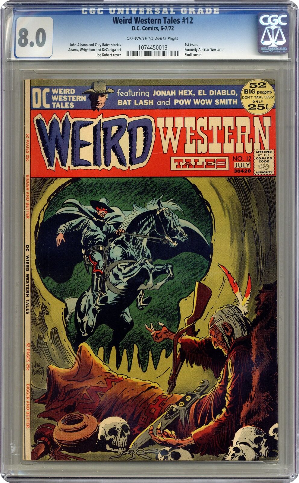 Weird Western Tales #12 CGC 8.0 1972 1074450013