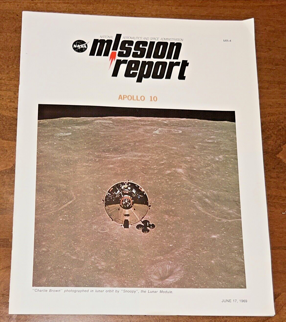 Vintage NASA Mission Report Apollo 10 Booklet June 17th 1969