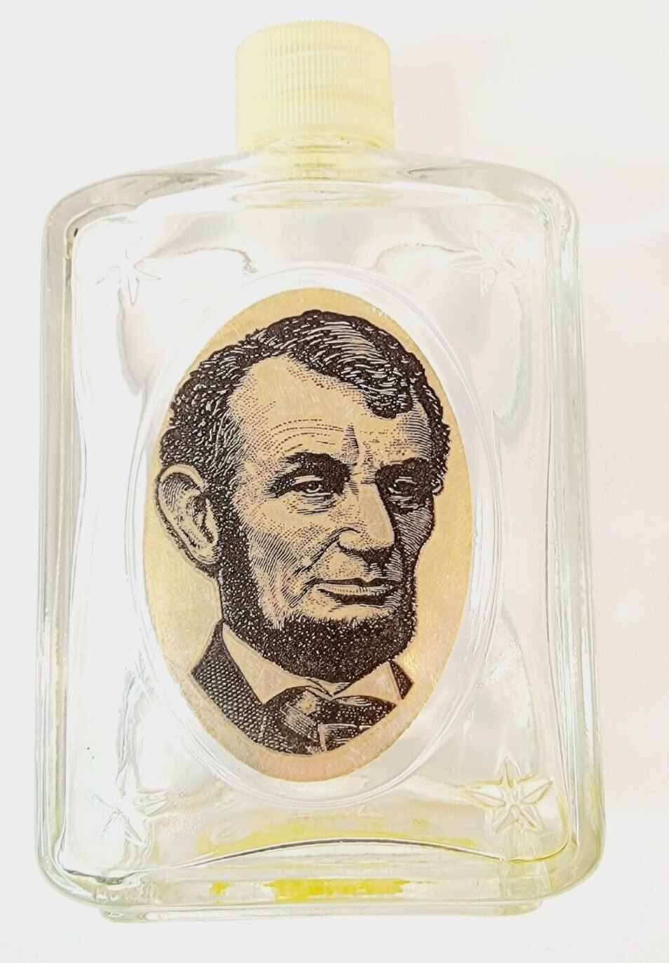 Vintage Avon President Abraham Lincoln Wild Country After Shave Bottle Empty