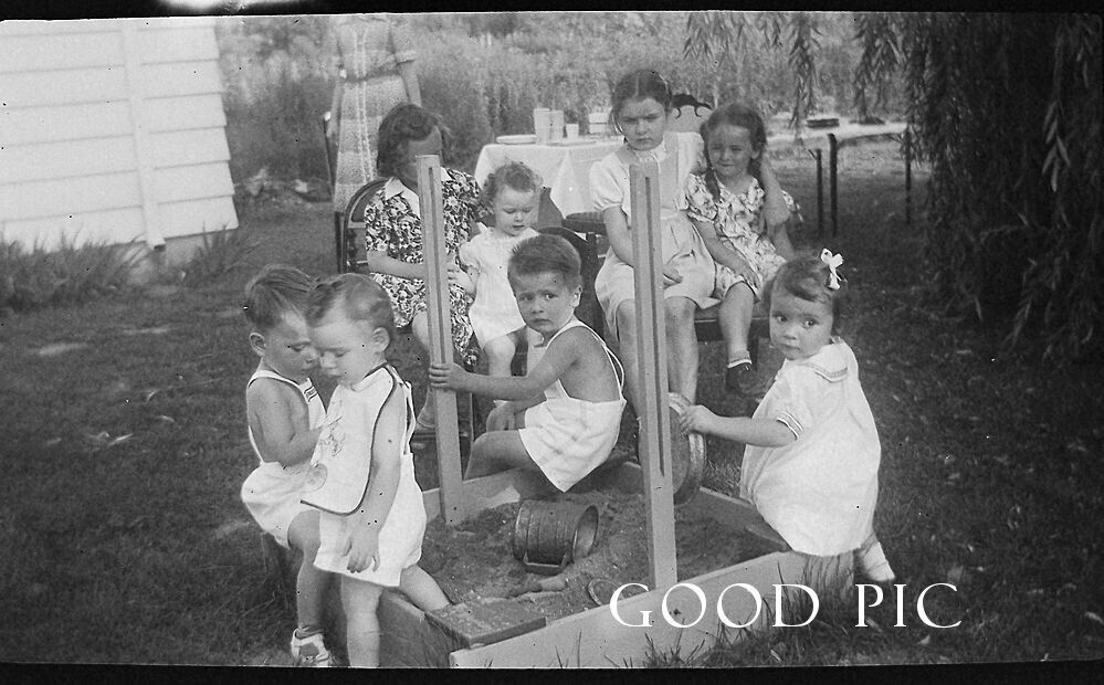 #DK - e Vintage Photo Negative- Boys and Girls