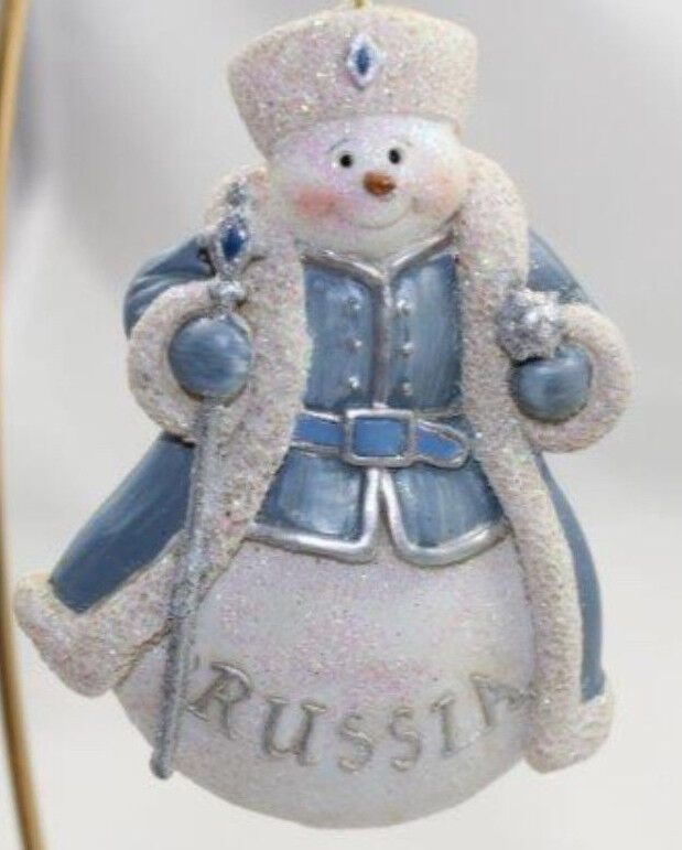 Snowman Santa Father Christmas Kurt S. Adler KSA Ornament Russia 4\