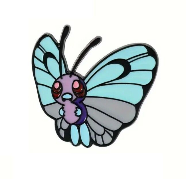 BUTTERFREE PIN Pokemon #012 Bug/Flying Anime Butterfly Enamel Lapel Brooch