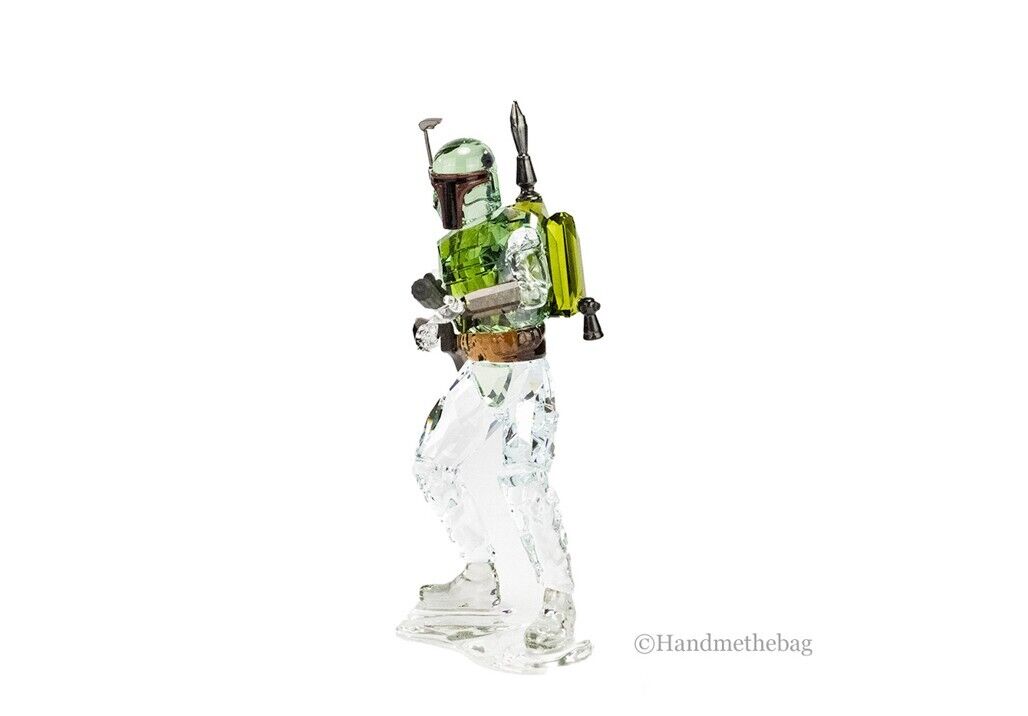 Swarovski (5619210) Star Wars Boba Fett 4.87 Inch Colored Crystal Figurine