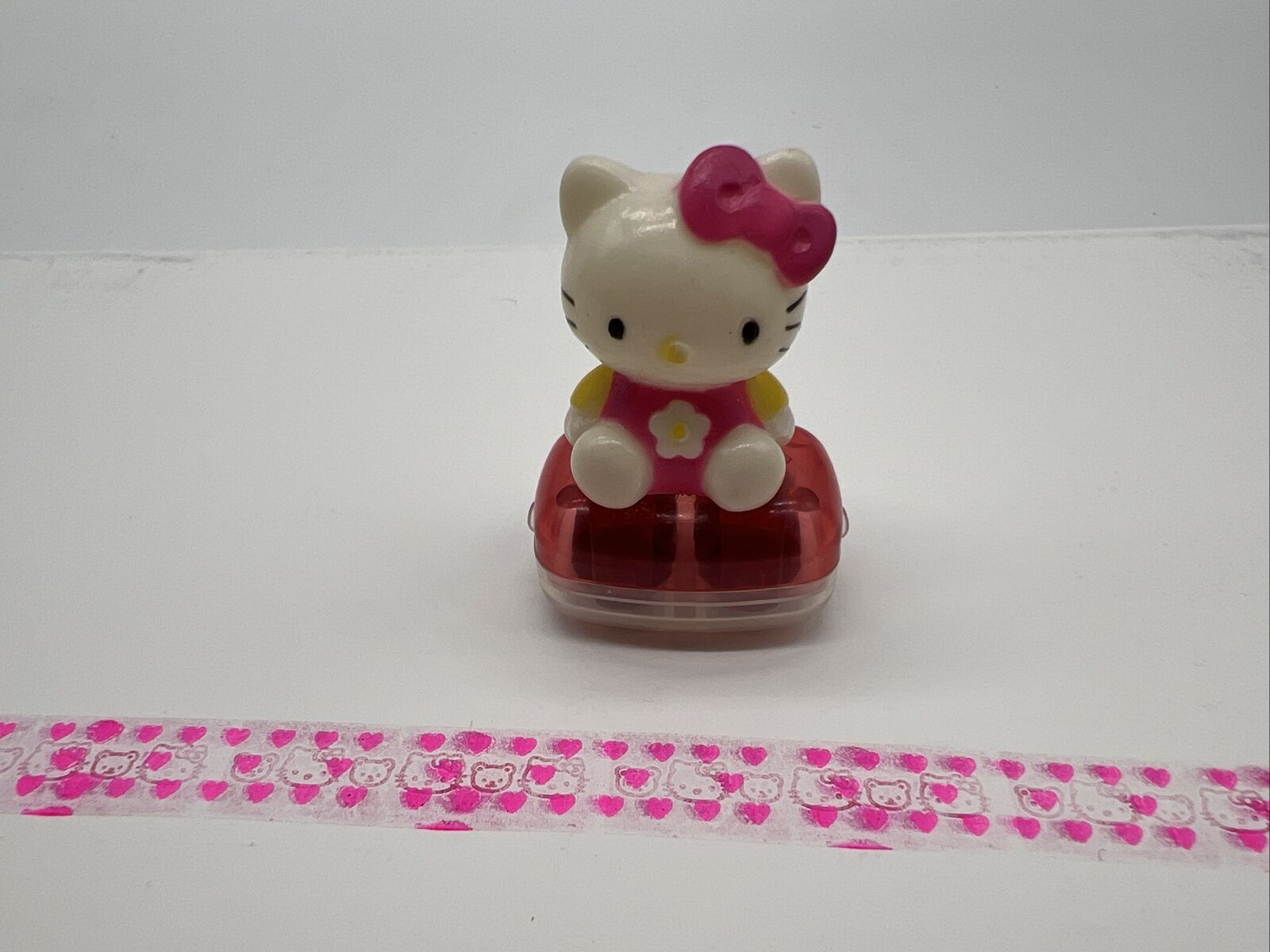 Vintage Sanrio Hello Kitty Rubber Ink Rolling Stamp RARE 1997 RARE Teddy Cute