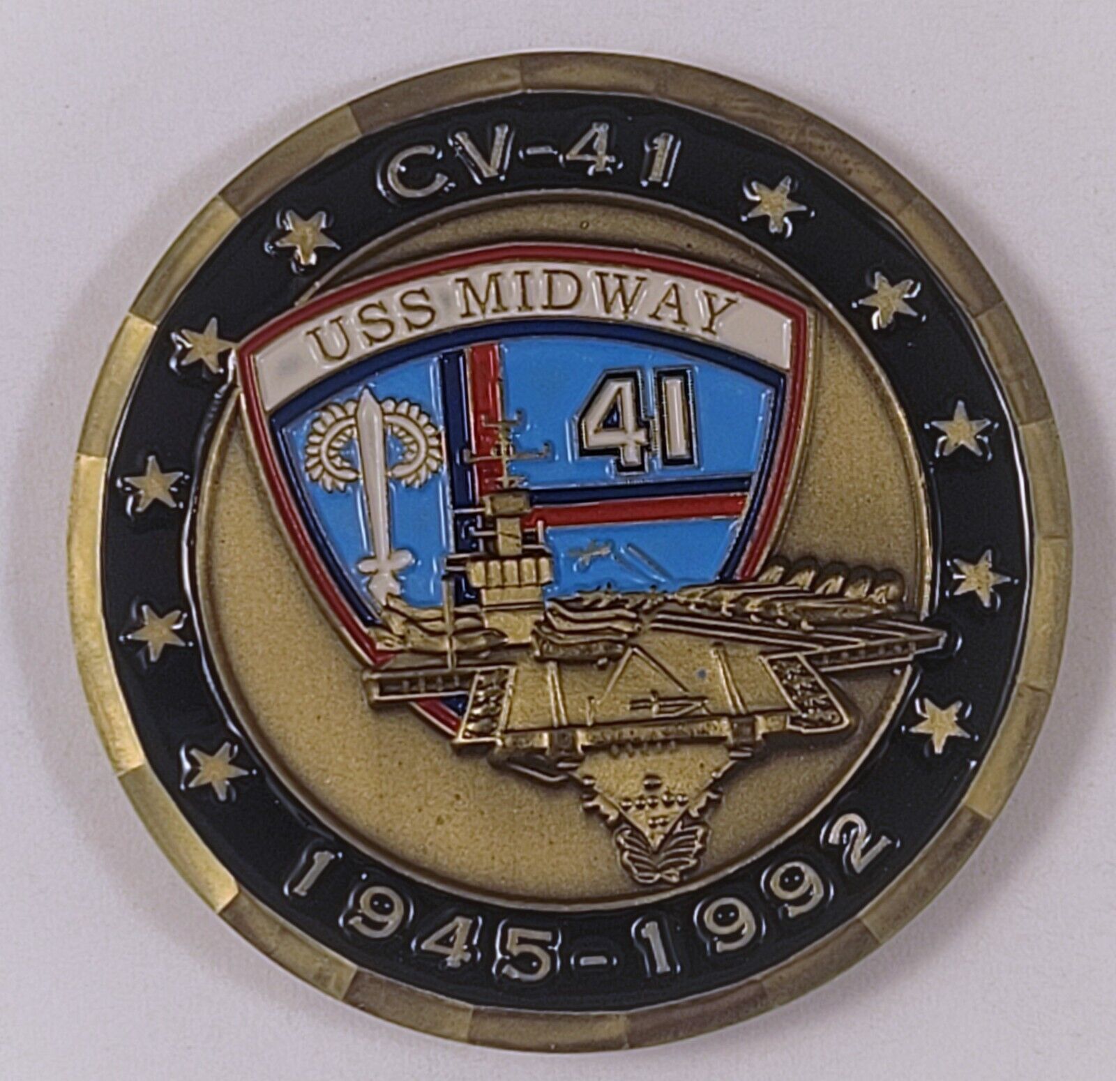 NEW USN - U.S. NAVY - USS MIDWAY -  CV-41  - Challenge Coin - 