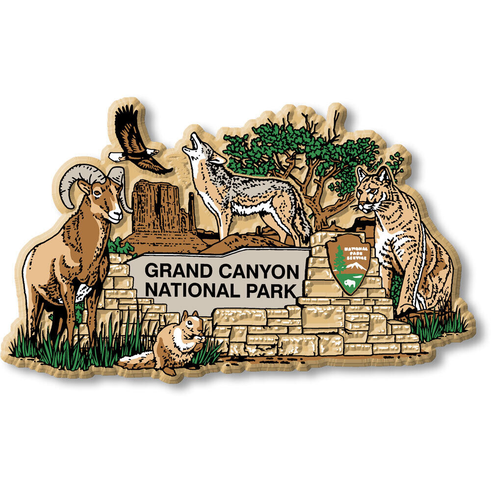Grand Canyon Park Sign Magnet by Classic Magnets
