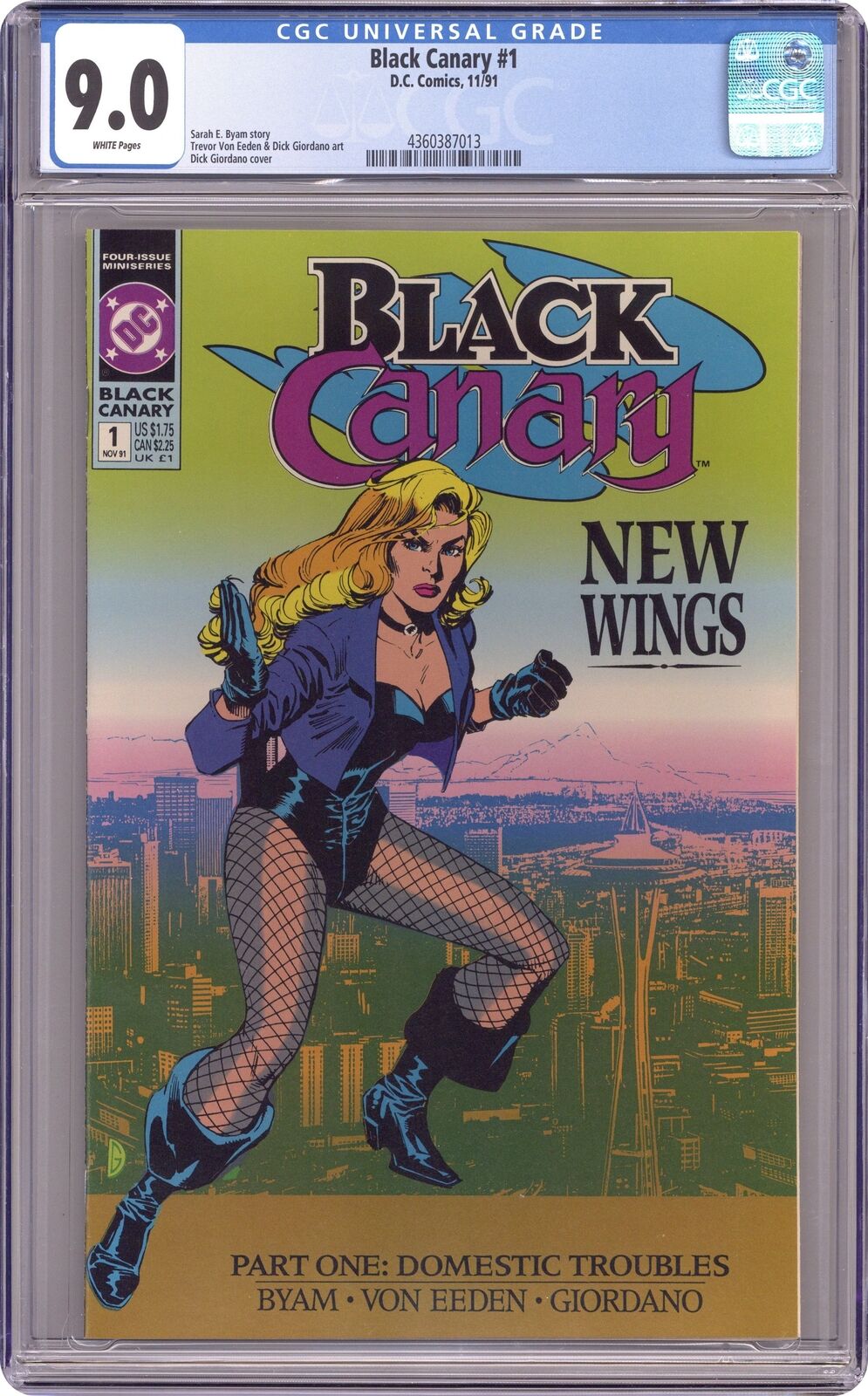 Black Canary #1 CGC 9.0 1991 4360387013