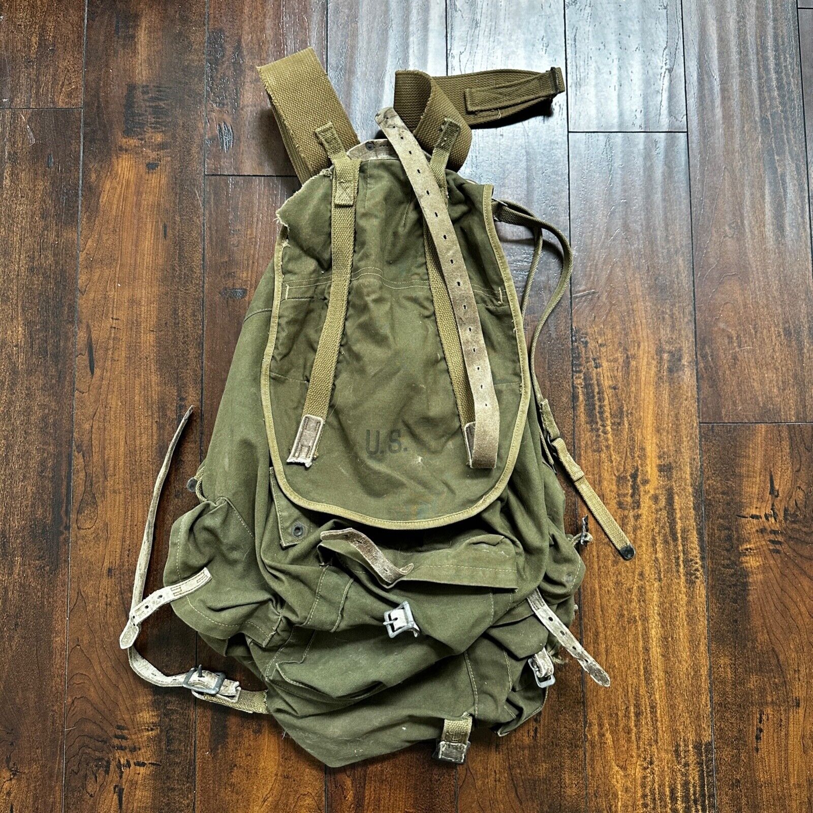 VTG WWII US Army JQD 88B Mountain Div Rucksack Backpack WW2 AVERY 1943