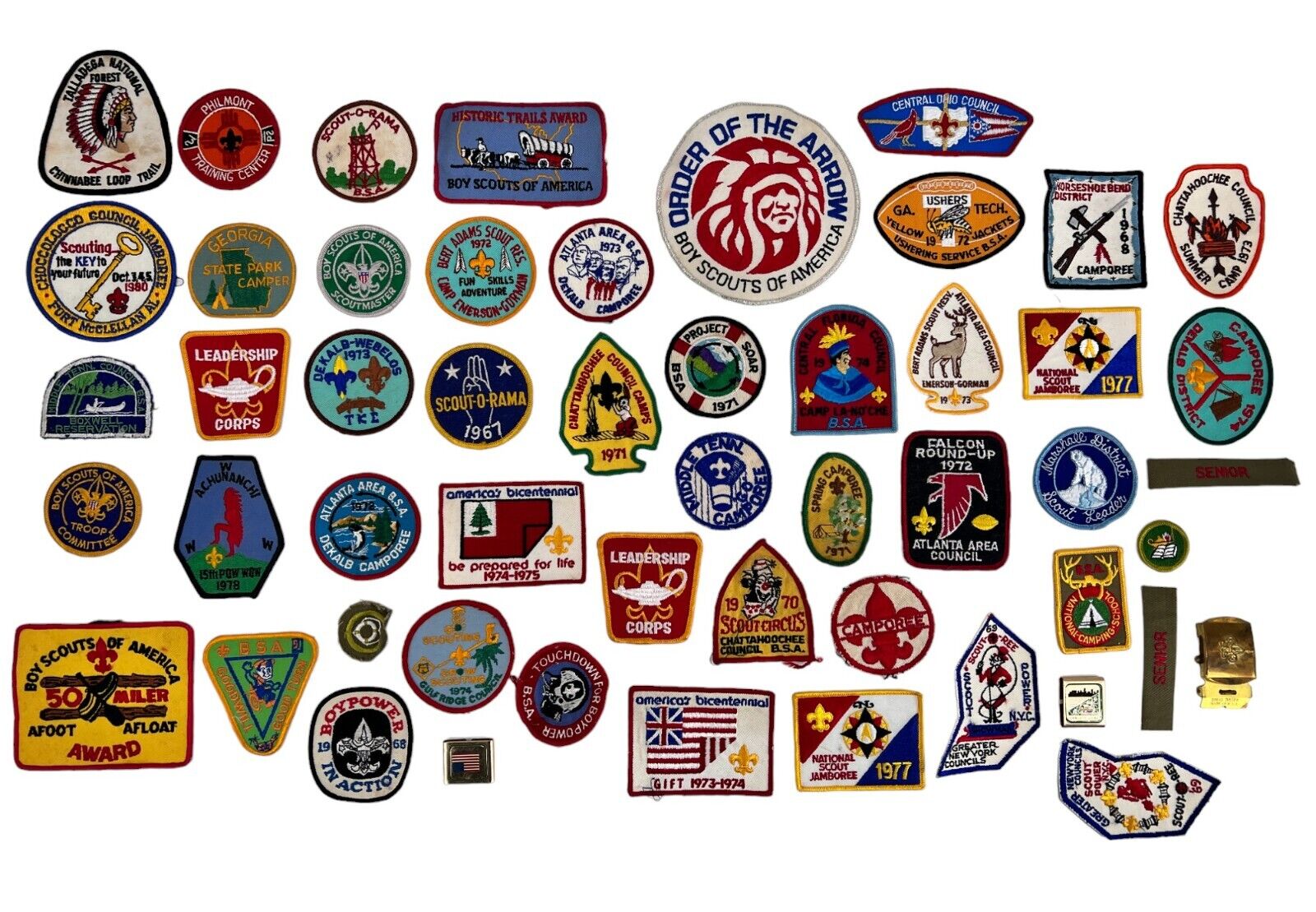 Lot of 52 Vintage BSA Boy Scouts of America Pocket Lodge Flap Patch