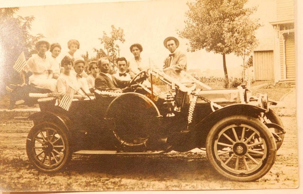 Antique Auto Ready for the Parade Early 1900s Real Photo Postcard PC1-9