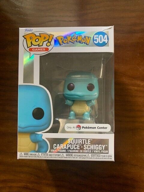 Squirtle Funko Pop 504 Pearlescent Pokemon Center Exclusive Not Mint