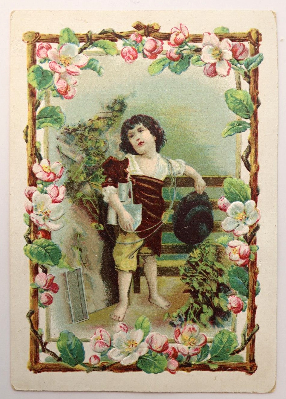 Antique Victorian Era Griswold\'s Aa Aa Coffee Embossed Illustrated Trading Card