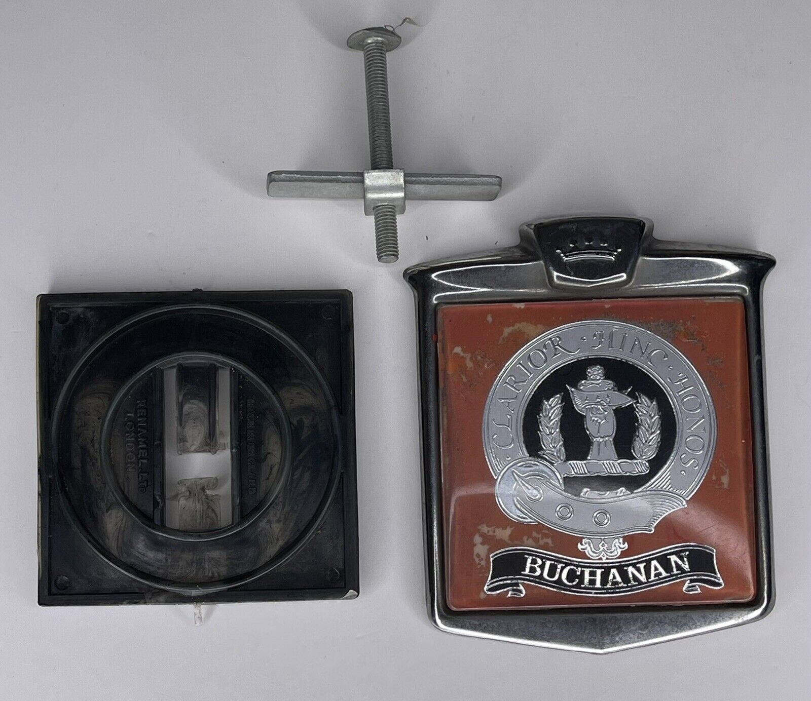 Vintage BUCHANAN Car Grille Badge Emblem CAR CLUB