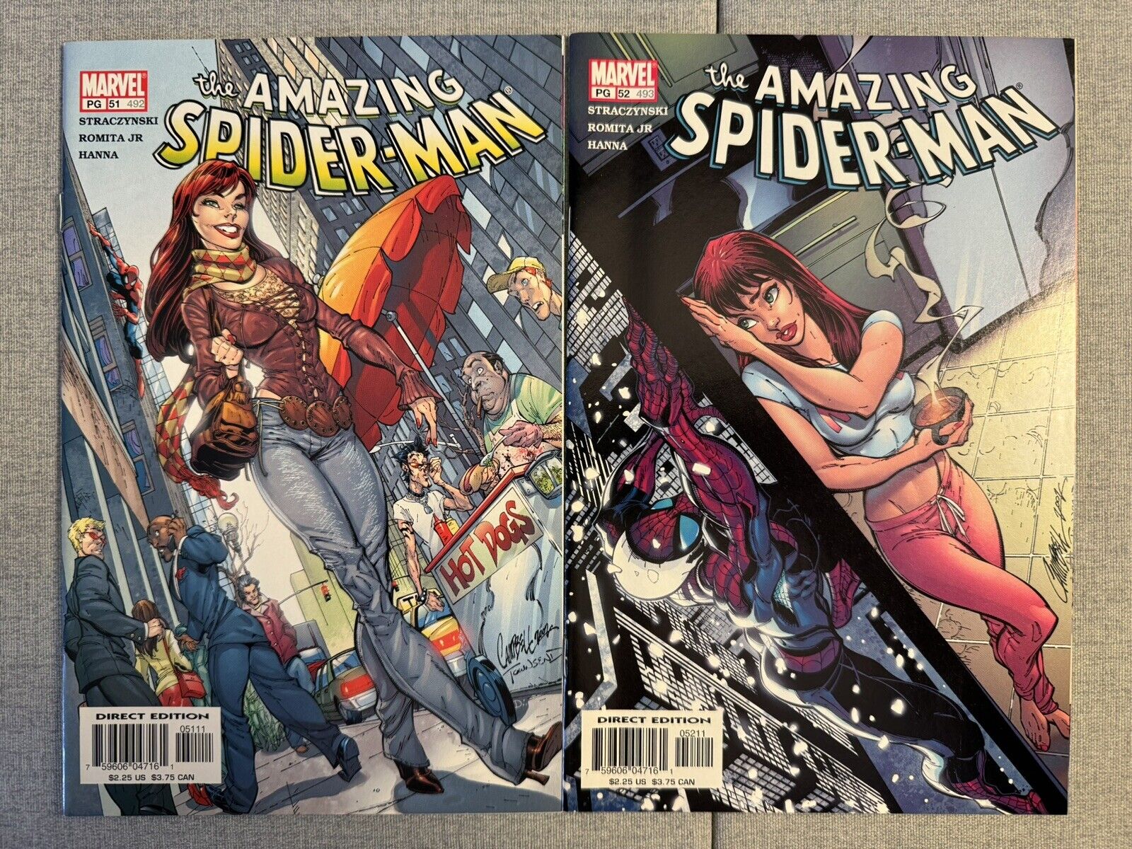 Amazing Spider-Man #51 & 52 J. Scott Campbell Mary Jane covers lot