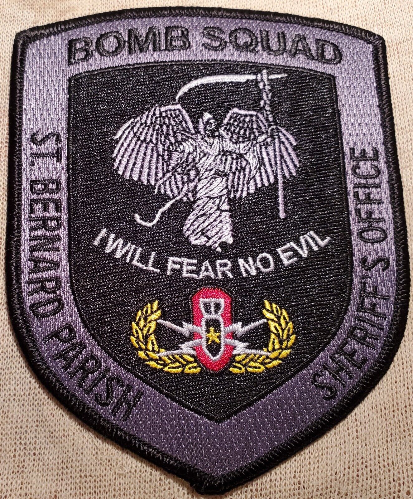 LA St. Bernard Parish Louisiana Bomb Squad Sheriff Patch