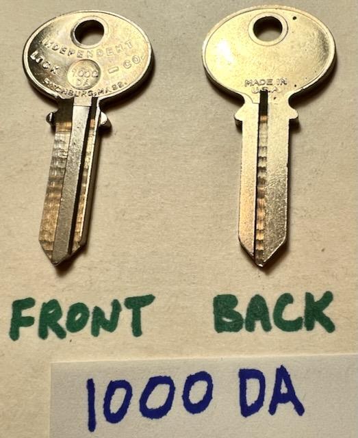 Vintage 1970s 1980s NOS ILCO 1000DA key blanks new old stock 4193C-AR