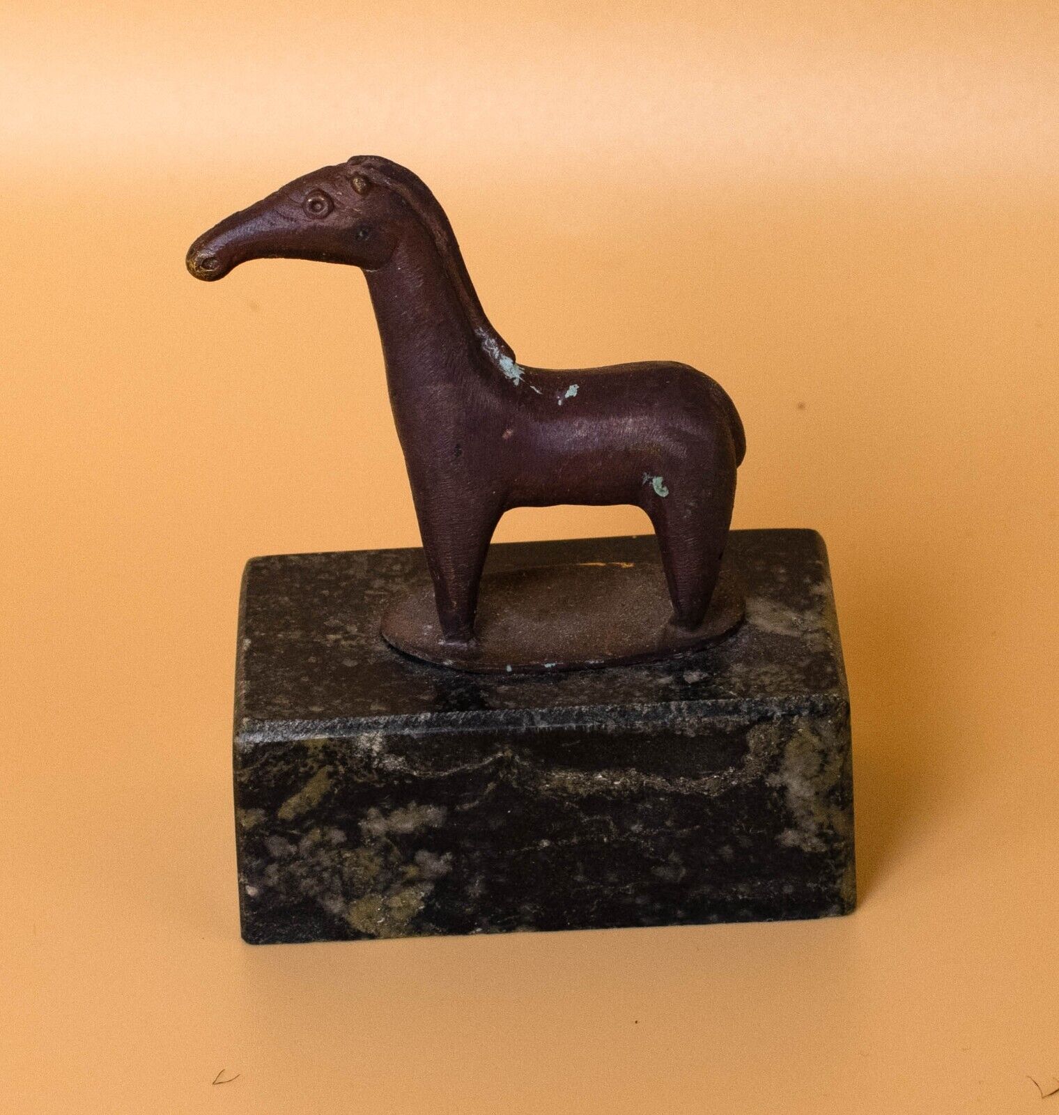 Vintage Solid Bronze, Unique Horse Statue- Figure,  Historical Piece Antique
