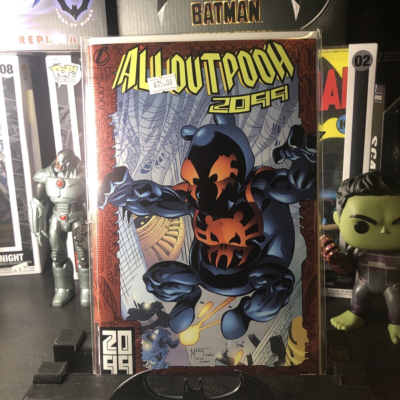 All Out Pooh - 2099 Spiderman Homage Red Foil - Do You Pooh - Limited To 50
