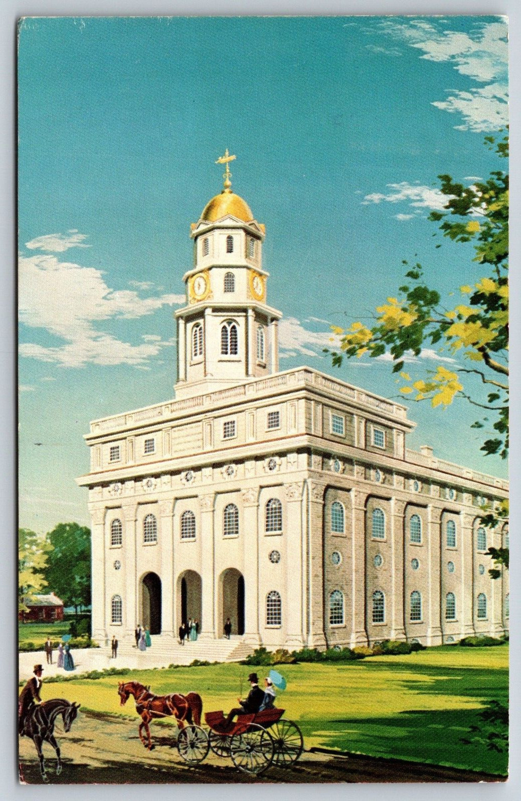 Postcard Nauvoo Temple, Church of Latter Day Saints,Illinois VTG UNPosted