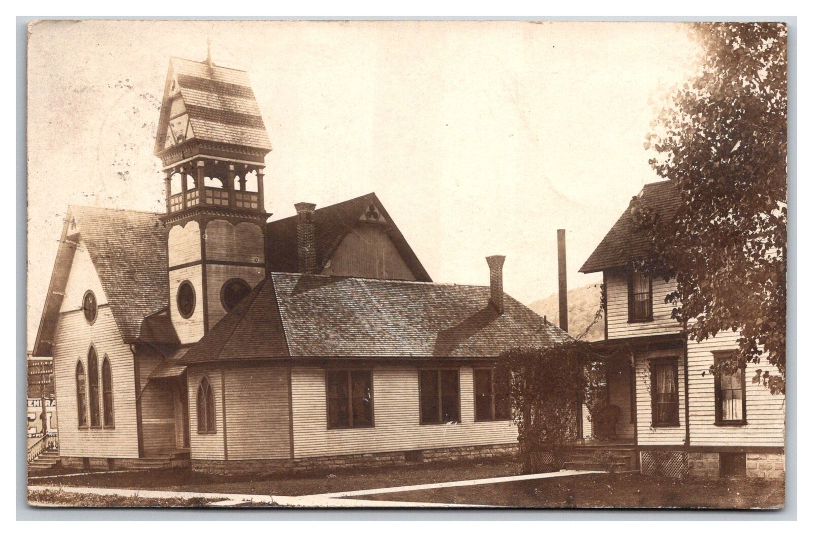 RPPC Port Allegany,PA ~ Historic METHODIST CHURCH & Parsonage